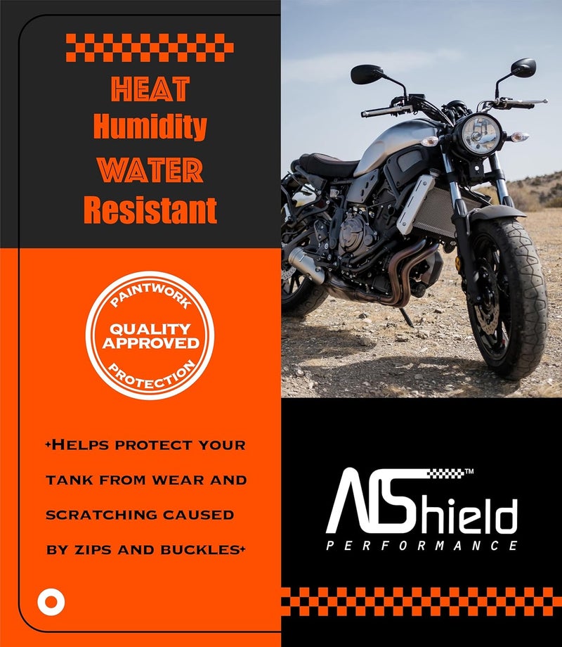 NShield Motorcycle Tank Pad Gas Tank Protector, 3D Motorcycle Tank Sticker Protector Decal Gas Oil Fuel Tank Pad Protector for Suzuki Kawasaki Honda Yamaha Ducati BMW - Carbon Fiber Look - Image 4